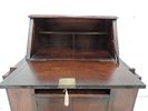 Arts & Crafts Small Oak Fall Front Bureau with Open Book Shelves to SideImage - 1