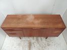 Mid Century McIntosh Furniture Teak Two Door & Set of Three Drawer Sideboard on Slender LegsImage - 1