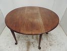 George III Solid Cuban Mahogany Circular Drop Leaf Gate Leg Table on Pad FeetImage - 2
