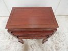 Set of Three Graduated Oriental Hardwood Nest of TablesImage - 1