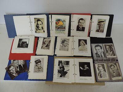 Ten Albums of Early & Mid 20th Century Black & White Film Stars & Celebrity Post Cards
