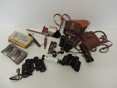 Early 20th Century Stereoscopic Viewer Plus Collection of Black & White Cards, Two Sets of 