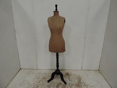 Late 19th Century "Levine" London & Paris Calico Female Taylor's Dummy on Tripod Stand