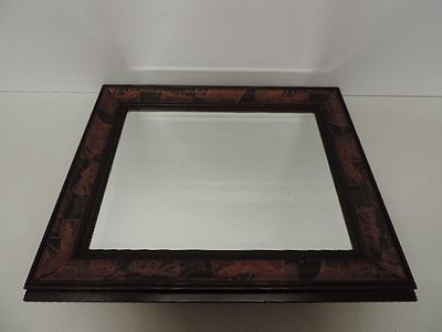 Rectangular Decorated Frame Wall Mirror
