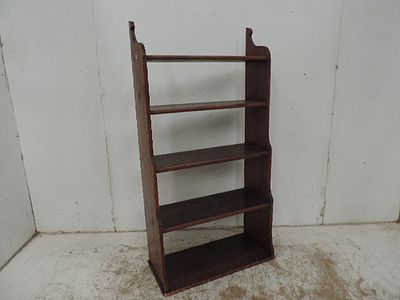 Antique Pine Graduated Open Set of Bookshelves