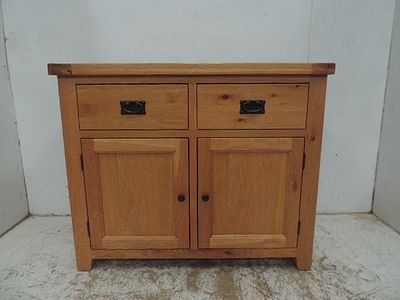 Modern Pale Oak Two Door & Two Drawer Cabinet