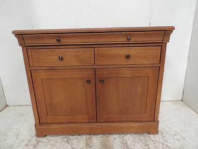 Continental Pale Oak Dining Room Cupboard with Cutlery Drawer