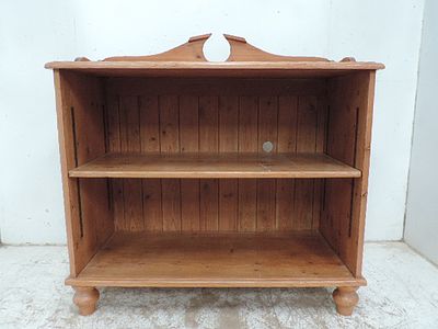 Low Pine Open Adjustable Shelf Unit