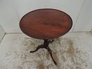 Georgian Mahogany Circular Flip Top Tripod Occasional TableImage - 1