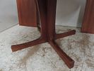 Mid Century Danish Teak Circular Extending Dining Table with Two Extra LeavesImage - 2