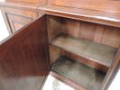 Late 19th Century Polished Pollard Oak & Ebony Stringing Library Bookcase with Glazed Doors Image - 2