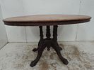 Victorian Walnut & Satinwood Marquetry Oval Tip Top Breakfast Table on Four Splayed LegsImage - 2