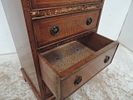 Small Reproduction Pale Mahogany Four Drawer Chest with Ring HandlesImage - 2
