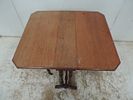 Small Edwardian Mahogany Drop Leaf Folding Sutherland Occasional TableImage - 1
