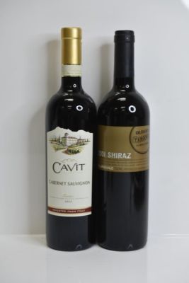 Cavit Cabernet and Oliver Shiraz Wine. Cavit and Shiraz Wine includes: 2001 Shiraz and a 2013 