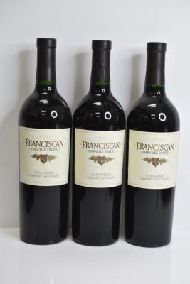 Franciscan Oakville Estate Wine Grouping of (3) bottles all from 1999 PICKUP ONLY. This lot 