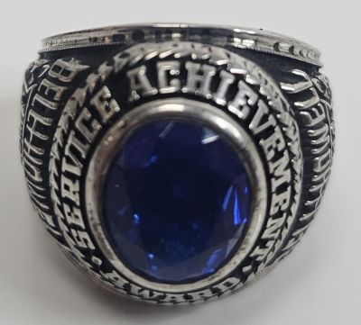 Sterling Silver Bell & Howell Service Award Ring. Bell and Howell Service Achievement Award 