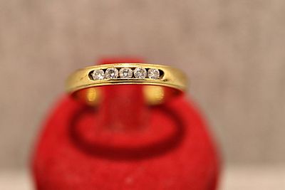 Brillantring 14 K Gelbgold 0,18ct. Diamond ring in 14-carat yellow gold with 0.18ct diamonds 