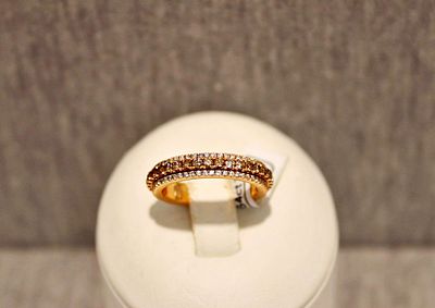 Brillantring. Rotating ring with 1.64 ct brilliant-cut diamonds, rotating band; 18K; 6.6g rose 