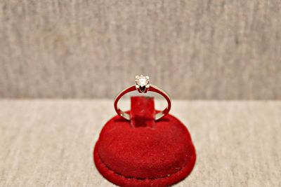 Solit&auml;rring Wei&szlig;gold 14 Karat 0,25ct. 14-karat white gold ring; 1.9g with a 0.25ct brilliant-cut 