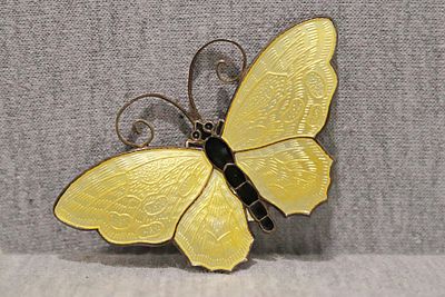 Schmetterlingsbrosche Silber David Anderson. 925 silver brooch, 13.6g, in the shape of a 