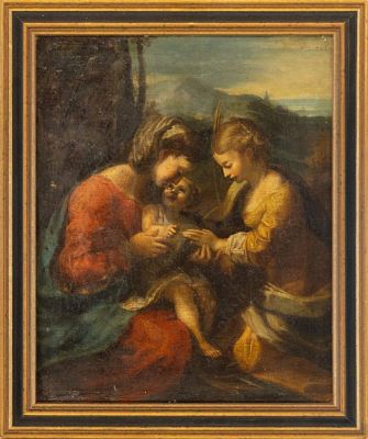 Correggio, Antonio da - Kopie nach: Die mystische Hochzeit der heiligen Katharina. Correggio