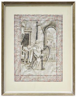 Blatt aus einer liturgischen Handschrift, 1. H. 17. Jh. Blatt aus einer liturgischen