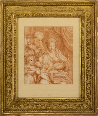 Maratta, Carlo - Umkreis des: Die Heilige Familie mit dem Johannesknaben. Maratta, Carlo -