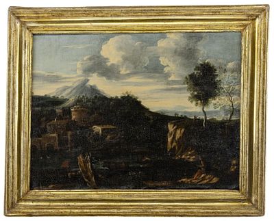 Mulier, Pieter d.J. (Cavalier Pietro Tempesta) - Werkstatt des: Idyllische Landschaft. Mulier