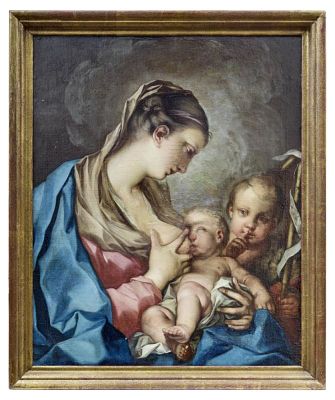 Stern, Ignaz (Stella) - Werkstatt: Madonna mit Kind und dem Johannesknaben. Stern, Ignaz