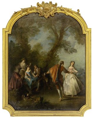 Lancret, Nicolas - Umkreis: Fête champêtre. Lancret, Nicolas (Attrib.) Fête champêtre (Paris