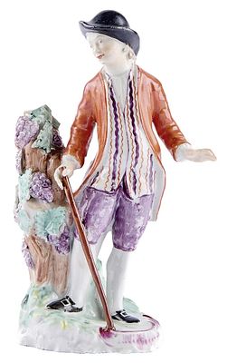 Figur eines Winzers, Wallendorf, um 1775. Figur eines Winzers Wallendorf, um 1775 Auf