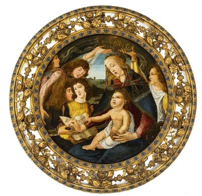 Botticelli, Sandro - Nachfolger: Tondo mit der Madonna del Magnificat. Botticelli, Sandro - 