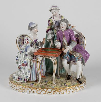 Das Tric-Trac-Spiel, Paris, Rue Fontaine, 19. Jh. Das Tric-Trac-Spiel Paris, Rue Fontaine, 19. 