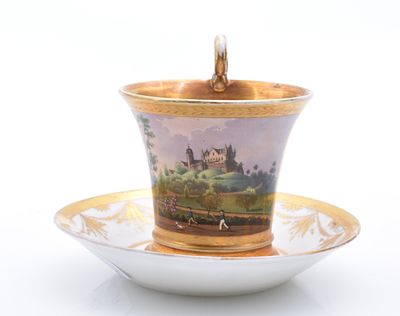 Ansichtentasse Veste Coburg, 1. H. 19. Jh. Ansichtentasse Veste Coburg 1. H. 19. Jh. Konische 