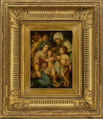 Maria und Elisabeth mit Jesus und Johannes, Nach florentinischem Vorbild des 16. Jh. Maria und 