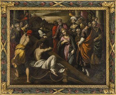 Mazzuoli, Giuseppe (Attrib.), Auffindung des Kreuzes Christi durch die Heilige Helena. Mazzuoli 