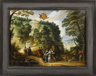 Vinckboons, David (Attrib.): Merkur erblickt Herse. Vinckboons, David (Attrib.) Merkur erblickt 