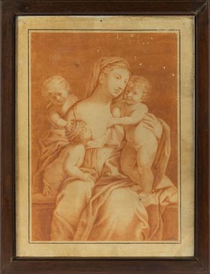 Caritas mit drei Kindern, R&ouml;mische Schule des 18. Jh. Caritas mit drei Kindern R&ouml;mische Schule 