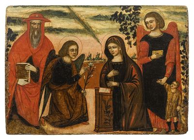 Verk&uuml;ndigung Mariens, Veneto-kretische Schule, E. 16./ Anf. 17. Jh. Verk&uuml;ndigung Mariens 