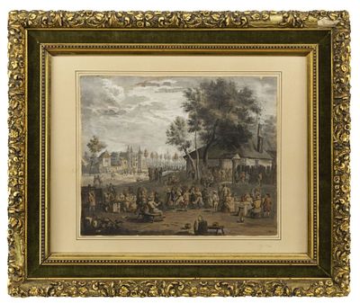 F&ecirc;te flamande, Niederl&auml;ndische Schule des 18. Jh. F&ecirc;te flamande Niederl&auml;ndische Schule des 18. 