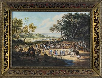 Meulen, Adam Frans van der - Kopie nach: Kavalkade f&uuml;r Ludwig XIV. Meulen, Adam Frans van der - 