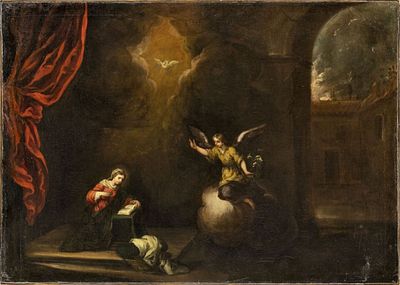 Magnasco, Stefano (Attrib.): Mari&auml; Verk&uuml;ndigung. Magnasco, Stefano (Attrib.) Mari&auml; Verk&uuml;ndigung 