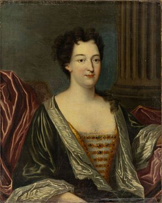 Troy, Fran&ccedil;ois de - Kreis des: Bildnis einer vornehmen Dame mit Katze. Troy, Fran&ccedil;ois de - Kreis 