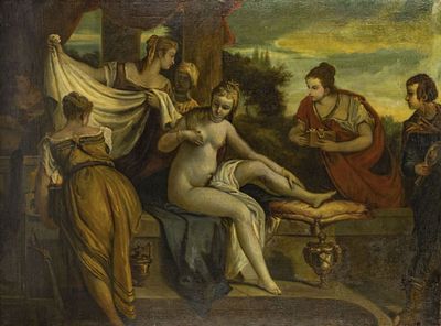 Ricci, Sebastiano - Kopie nach: Bathseba im Bade. Ricci, Sebastiano - Kopie nach Bathseba im 
