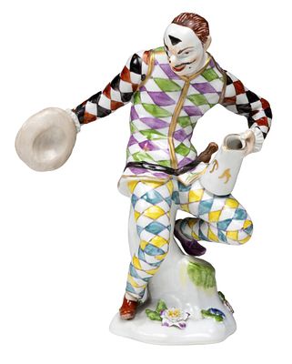 Harlekin mit Krug, Ansbach, 18. Jh. Harlekin mit Krug Ansbach, 18. Jh. Nach dem Meissner 