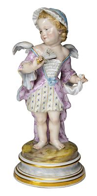 Amor als Kokette, Meissen, um 1900. Amor als Kokette Meissen, um 1900 Entwurf Heinrich Schwabe 
