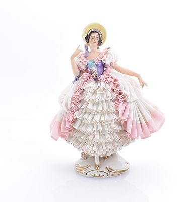 Spitzenfigur "Friederike", Oberfranken, Porzellanfabrik Alboth und Kaiser - 20. Jh. Spitzenfigur 