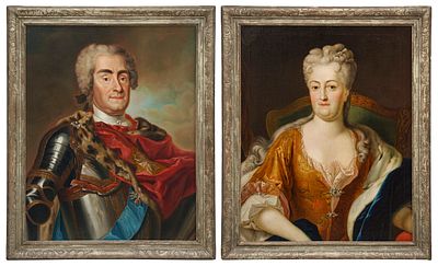 Louis de Silvestre and Andreas Möller (workshop or successor) "King August II of Poland'' / 