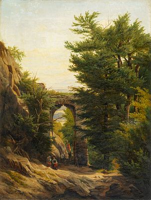 Gottlieb Moritz Julius Fiebiger - Gottlieb Moritz Julius Fiebiger (zugeschr.), Prozession in einem 